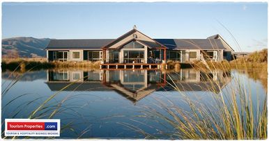 Purpose built Luxury Lodge in Twizel NZ in tranquil rural setting providing good income and awesome lifestyle hosting international and domestic tourists visiting New Zealand